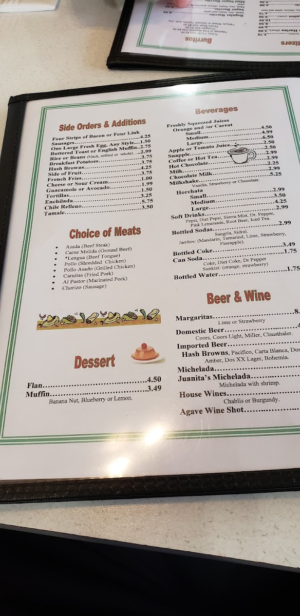 Juanita's Menu - Image 4